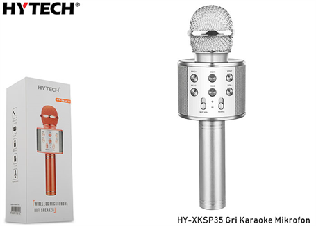 Hytech HY-XKSP35 Gri  Karaoke Mikrofon