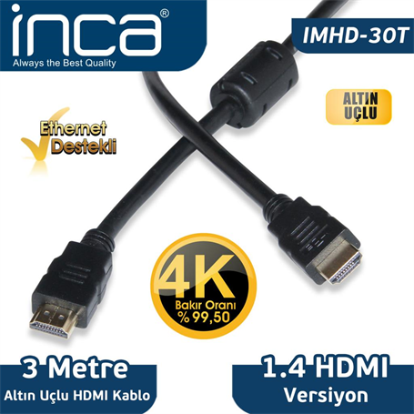INCA IMHD-30T 3MT HDMI-M-HDMI-M KABLO