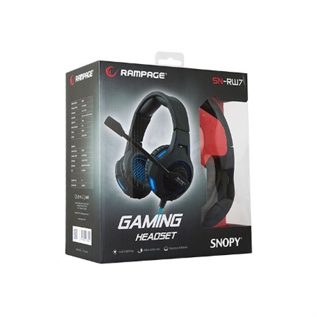 Snopy Rampage SN-RW7 USB Gaming Siyah Mikrofonlu
