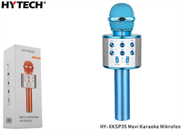 Hytech HY-XKSP35 Mavi Karaoke Mikrofon