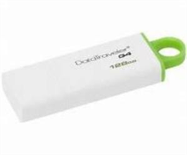 Kingston DTIG4 128 Gb USB 3.0 Beyaz-Yeşil Plastik Kasa Flash Bellek