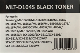 Samsung Uyumlu Mlt-D104S Siyah Newmark Muadil Toner (Çipli)