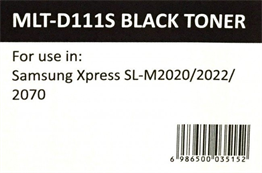 Samsung Uyumlu Mlt-D111S Siyah Newmark Muadil Toner (Çipli)